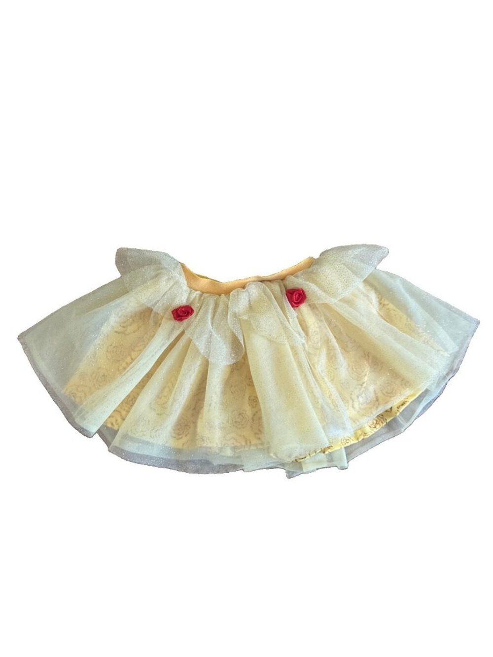 Disney Princess Belle Yellow Skirt Sparkle Tulle Size 18M Beauty and Beast